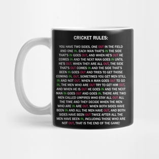 Cricket Rules New Edition Mug